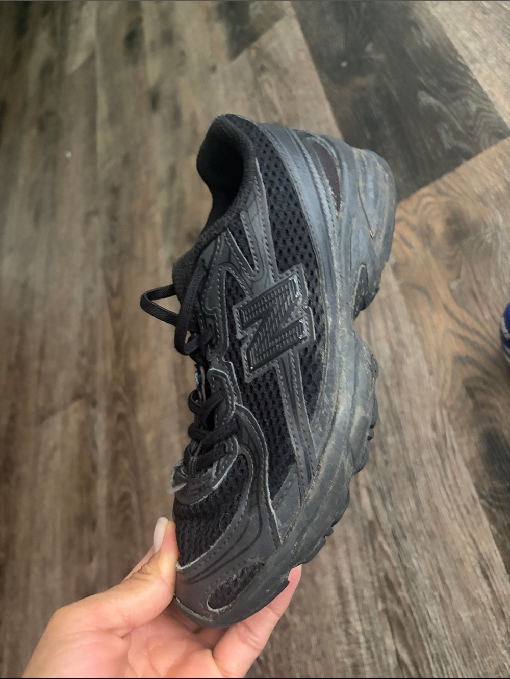 New Balance Kids Black and Gray Athletic Sneakers